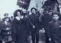 Manifestantes da Associação Trabalhista Russa no desfile do Dia do Trabalho, em Nova York, em 1909.