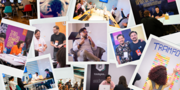 Equipe da trampos em eventos, reuniões e momentos de trabalho que marcaram a história da empresa.